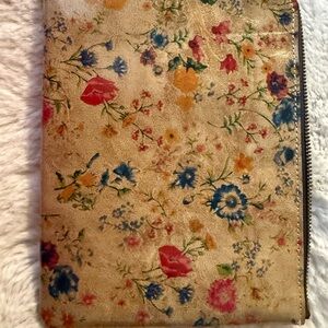 Patricia Nash Prairie Rose Leather Pouch